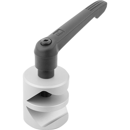 Kipp Clamping Joint Size:3 Aluminum, Comp:Thermoplastic, D=12 K0133.03